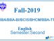 Fall 2019 English