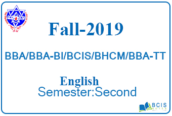 Fall 2019 English