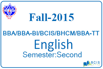 2015 Fall English