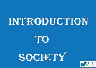 Introduction to Society || The foundations of society || Bcis Notes