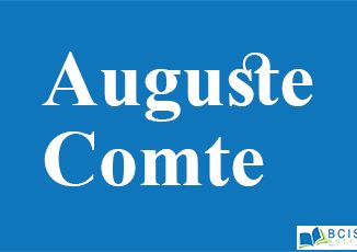 Auguste Comte || Introduction to Sociology || Bcis Notes
