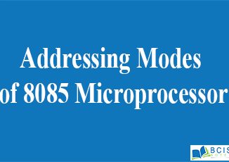 Addressing Modes of 8085 Microprocessor || Intel 8085 Microprocessor Architecture and Programming || Bcis Notes