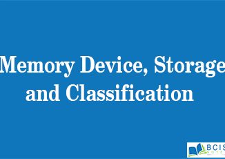 Memory Device, Storage and Classification || Microprocessor System || Bcis Notes