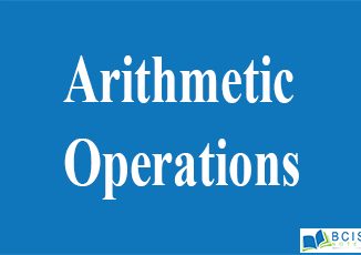 Arithmetic Operations || 8085 Microprocessor || BcisNotes