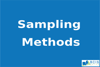 Sampling Method || Estimation || Bcis Notes