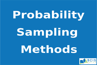Probability Sampling Methods