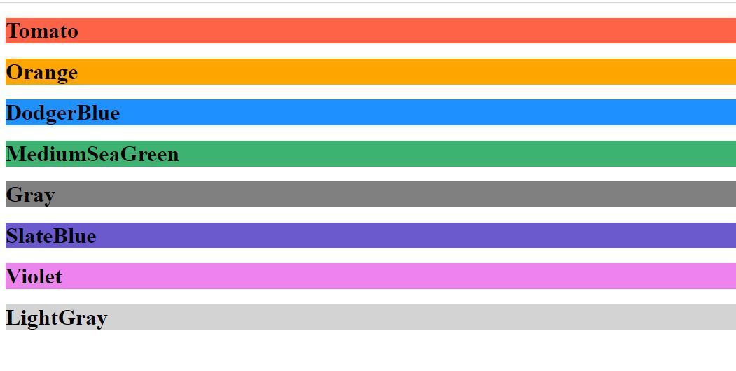 CSS Colors - Bcis Notes