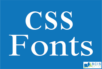 CSS Fonts || Bcis Notes - Bcis Notes