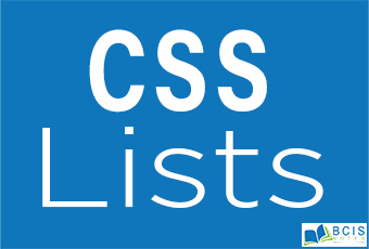 CSS Lists - Bcis Notes